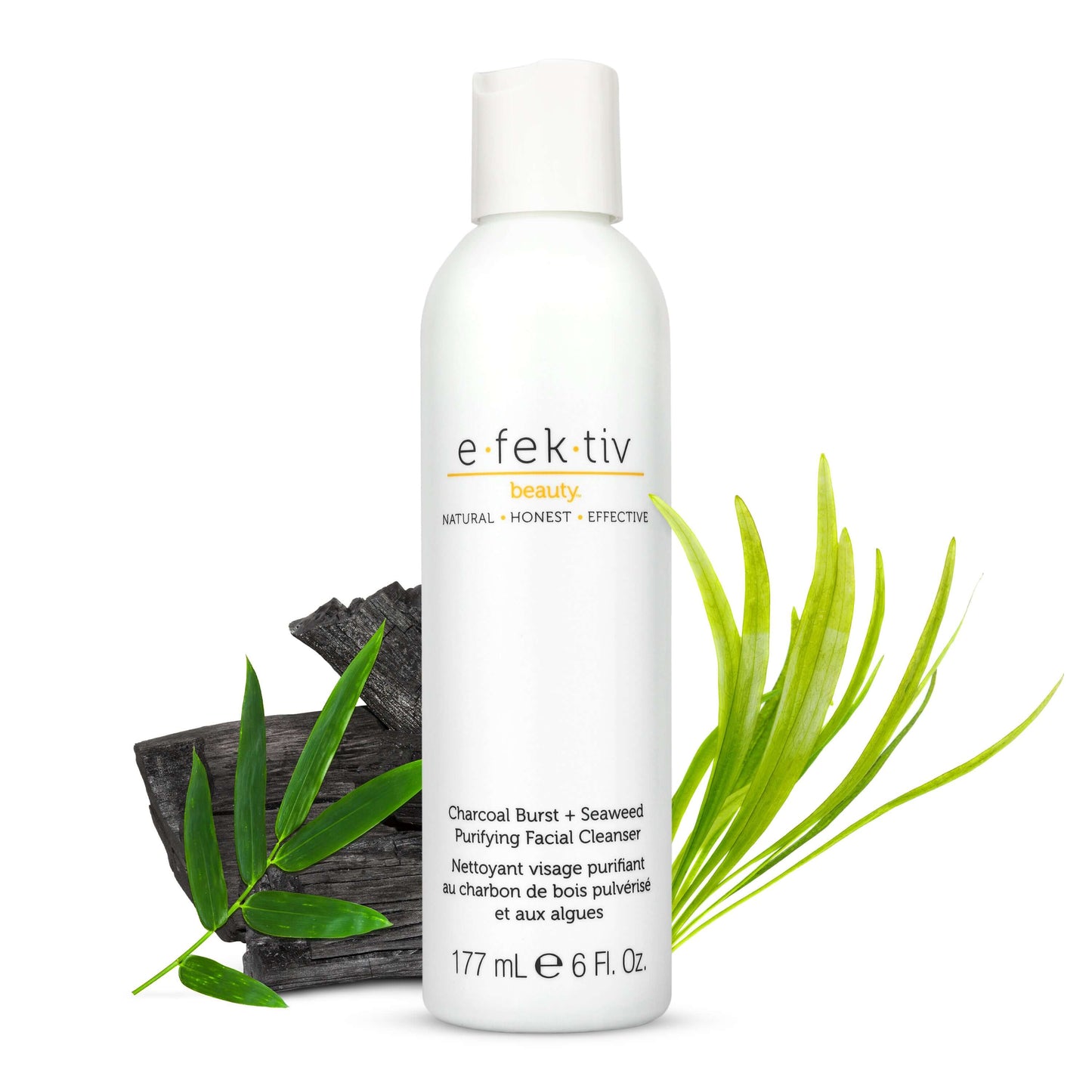 Efektiv Charcoal Burst & Seaweed Purifying Facial Cleanser