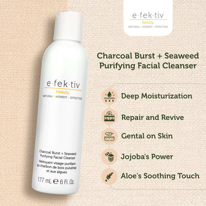 Charcoal Burst & Seaweed Purifying Facial Cleanser