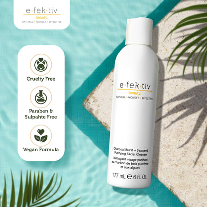 Efektiv Charcoal and Seaweed Cleanser for a Fresh Face